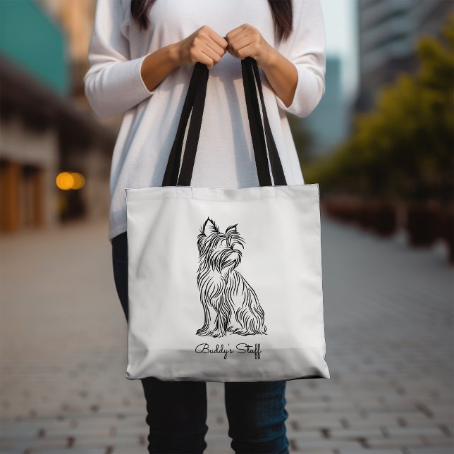 Personalisiert Yorkie Sketch Tasche (Von Creator hochgeladen)