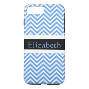 Personalisiert Zigzag Zickzack Muster Blau & Weiß title_seo2