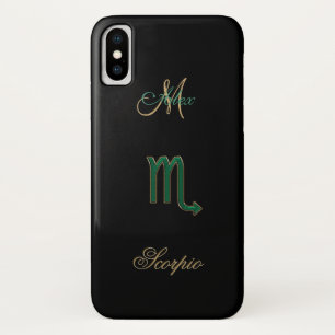 Personalisiert Zodiac Sign Scorpio iPhone X Fall title_seo2