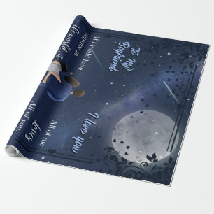 Personalisiert zu meinem Freund Couple, ich Liebe  Geschenkpapier