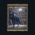 Personalisiert zu meinem Sohn, Sohn zum Geburtstag Fleecedecke<br><div class="desc">Personalisiert zu meinem Sohn,  Sohn zum Geburtstag</div>