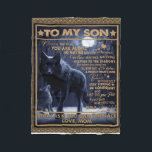 Personalisiert zu meinem Sohn, Sohn zum Geburtstag Fleecedecke<br><div class="desc">Personalisiert zu meinem Sohn,  Sohn zum Geburtstag</div>