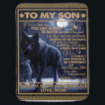 Personalisiert zu meinem Sohn, Son Birthday Gesche Babydecke<br><div class="desc">Personalisiert zu meinem Sohn,  Son Birthday Geschenk</div>