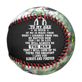  Personalisiert zu meinem Vater Custom 2 FotoColla Baseball