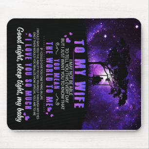 Personalisiert zu meiner Ehefrau, Brief von Eheman Mousepad