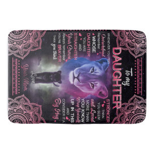 Personalisiert zu meiner Tochter Blanket Badematte