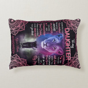 Personalisiert zu meiner Tochter Blanket Dekokissen