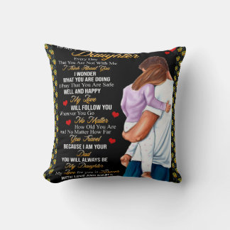 Personalisiert zu meiner Tochter Blanket Kissen