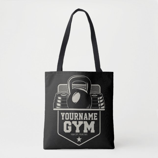 Personalisiert Zuhause GYM Kettlebell Fitness Trai Tasche (Vorderseite)