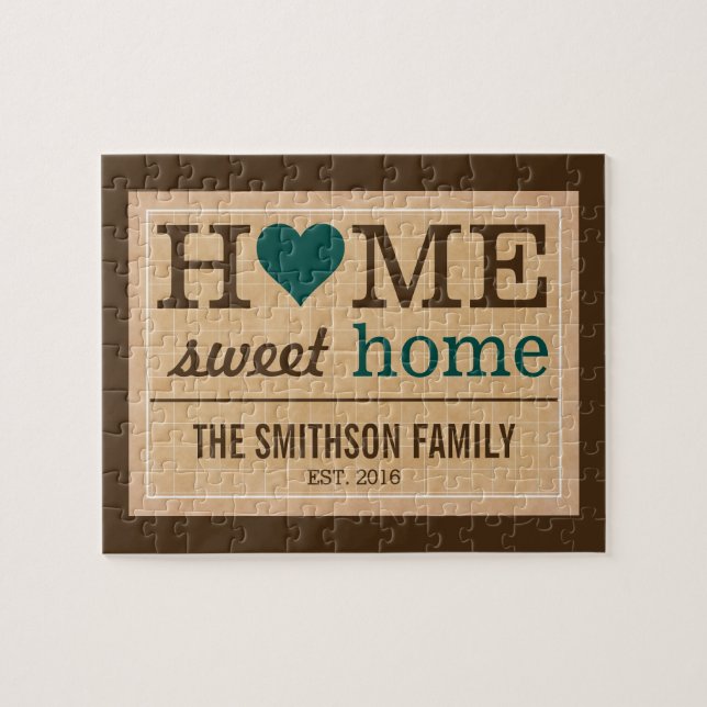 Personalisiert Zuhause Sweet Zuhause-Produktfamili (Horizontal)