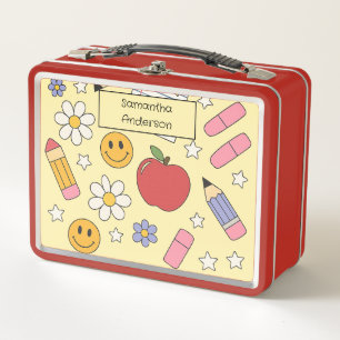 Personalisiert zurück zur Schule für Kinder - Metall Brotdose