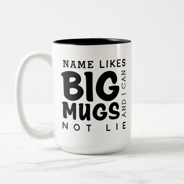 Personalisiert zwei Tone große Tasse (Links)