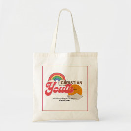 PersonalisiertChristianJugendRainbowCrossTote Bag Tragetasche