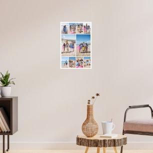 Personalisierte 10-Foto-Collage Poster