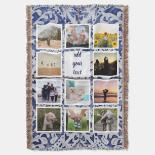 Personalisierte 11-Foto-Collage Decke