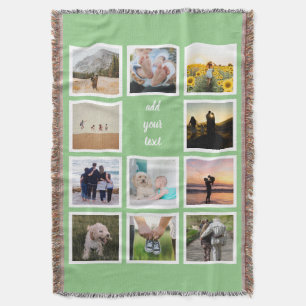 Personalisierte 11-Foto-Collage Decke