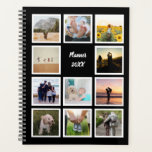 Personalisierte 11-Foto-Collage Planer<br><div class="desc">Personalisierte individuelle Fotos Ihrer Familie oder Ihrer Freunde gerahmt. Passen Sie die Vorlage einfach mit Ihren eigenen Fotos und Texten an. Passen Sie die Hintergrundfarbe an die gewünschte Farbe an. Ideal für sich selbst oder für einen Geburtstag, Weihnachten, Valentinstag, Muttertag, Vatertag oder Geschenk für jeden anderen besondere Anlass. Perfektes, einzigartiges...</div>