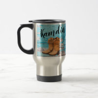Personalisierte 15 Unzen Kaffee Tasse Blue Wood Ba