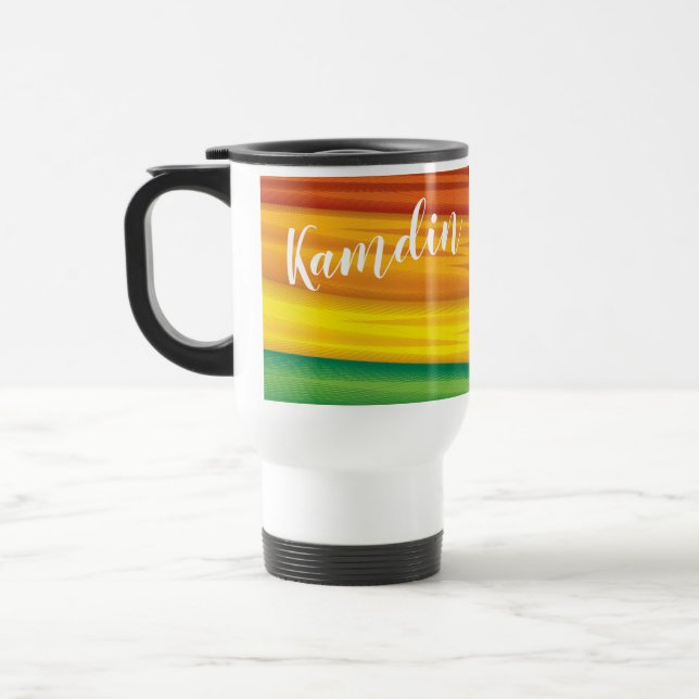 Personalisierte 15 Unzen Kaffee Tasse lgbtq Regenb (Links)