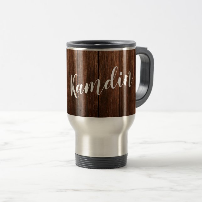 Personalisierte 15 Unzen Kaffee Tasse Stallholz La (VorderseiteRechts)