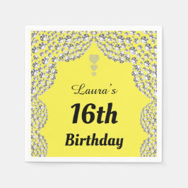 Personalisierte 16. oder altersgerechte Party-Serv Serviette