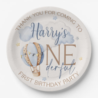 Personalisierte 1. Geburtstag Party Teller