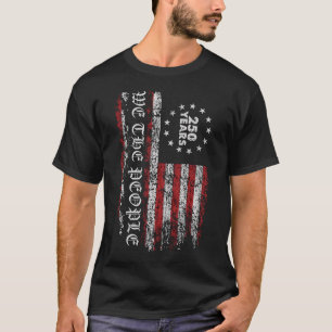 Personalisierte 250 Jahre patriotische amerikanisc T-Shirt
