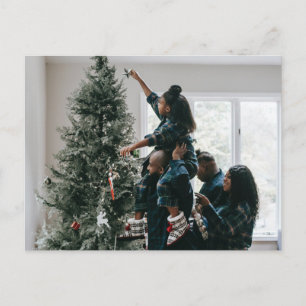 Personalisierte 2-Foto-Doppelseitige Anpassung Postkarte