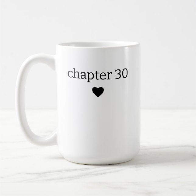 Personalisierte 30. Geburtstagsfeier Tasse, Custom Kaffeetasse (Links)