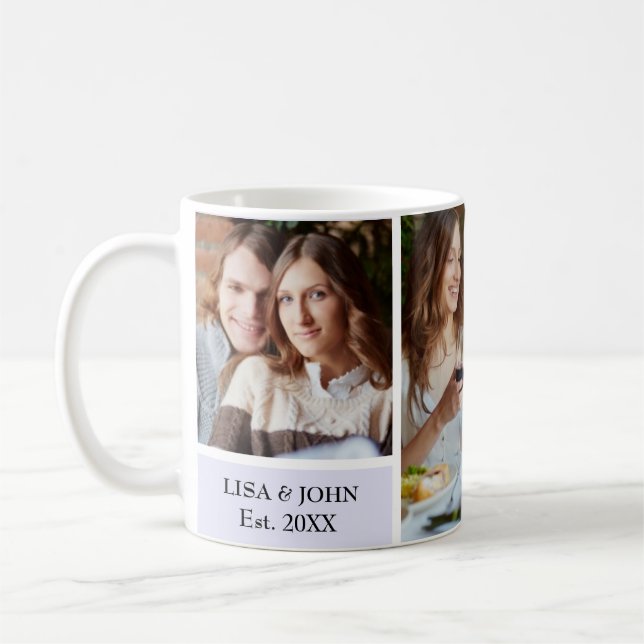 Personalisierte 3 Foto-Collagen-Kaffee-Tasse Kaffeetasse (Links)