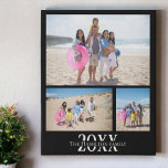 Personalisierte 3 Foto- und Textfoto-Collage Künstlicher Leinwanddruck<br><div class="desc">Machen Sie eine Personalisierte Foto-Sake-Wand-Kunst - Imitate Wrapped Canvas Print aus Ricaso - fügen Sie Ihre eigenen drei Fotos und Text - Foto Collector Sake Geschenke.</div>