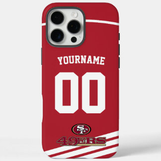 Personalisierte 49er Jersey American Football iPhone 16 Pro Max Hülle