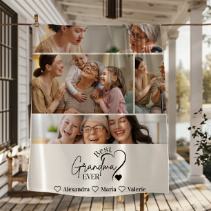Personalisierte 4-Foto-Beste-Oma-aller-Zeiten-Mini Fleecedecke