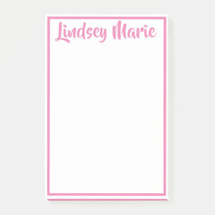 PERSONALISIERTE 4" x 6" Bezeichnung Postnoten Post-it Klebezettel