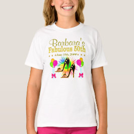 PERSONALISIERTE 50. SHOE QUEEN T SHIRT