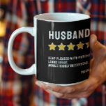 Personalisierte 5-Sterne-Prüfung empfiehlt Kaffeetasse<br><div class="desc">Personalisierte, hoch bewertete 5-Sterne-Review-Spaß-Tasse von Ricaso - fügen Sie Ihren eigenen Text zu diesem Trinkbehälter - entscheiden Sie, wer fünf Sterne verdient und hoch bewertet ist. Aufmerksamkeit erregende Tasse. Erhöhen Sie Ihre Morgenbraue mit einer personalisierten 5-Sterne-Review-Tasse, die Sie sicher zum Lächeln bringt. Hauptmerkmale/Vorteile: ・ Mit Ihrem eigenen Text können Sie...</div>