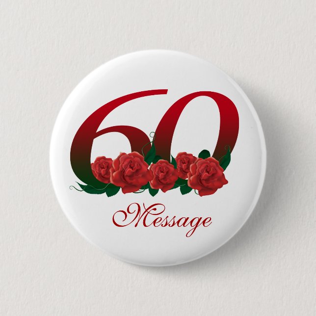 Personalisierte 60 button (Vorderseite)