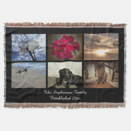 Personalisierte 6 Foto-afghanische Decke