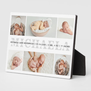Personalisierte 6-Foto-Geburtstagskarte Fotoplatte