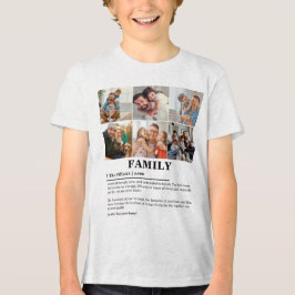 Personalisierte 6-Fotocollage-Produktfamilie Defin Tri-Blend Shirt