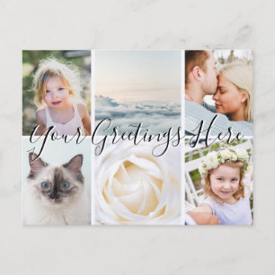 Personalisierte 6 Fotos Universelle Grüße Postkart Postkarte