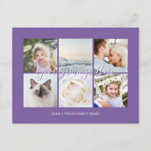 Personalisierte 6 Fotos Universelle Grußpostkarte Postkarte