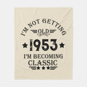 Personalisierte 70 Vintage Geburtstagsparty Fleecedecke