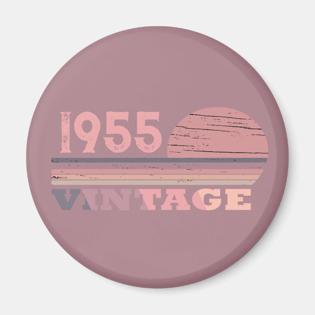 Personalisierte 70 Vintage Geburtstagsparty Magnet (Vorne)