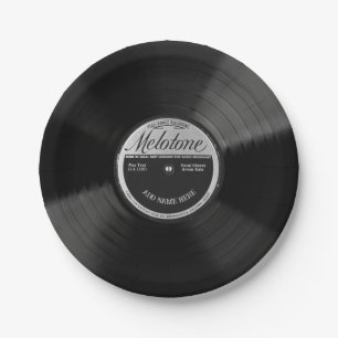 Personalisierte 78 Vinyl-Schallplatten-Design-Papi Pappteller