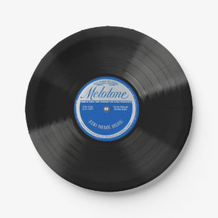 Personalisierte 78 Vinyl-Schallplatten-Design-Papi Pappteller