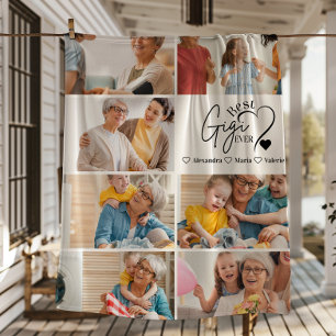 Personalisierte 7-Foto-Beste-Oma-aller-Zeiten-Mini Fleecedecke