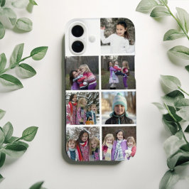 Personalisierte 7-Foto-Collage iPhone 16 Plus Hülle