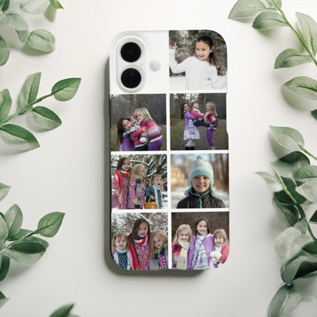 Personalisierte 7-Foto-Collage iPhone 16 Plus Hülle (Von Creator hochgeladen)