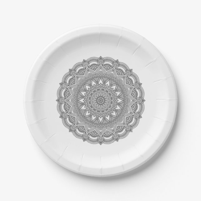Personalisierte 7" Rundpapierplatte Pappteller (Vorderseite)